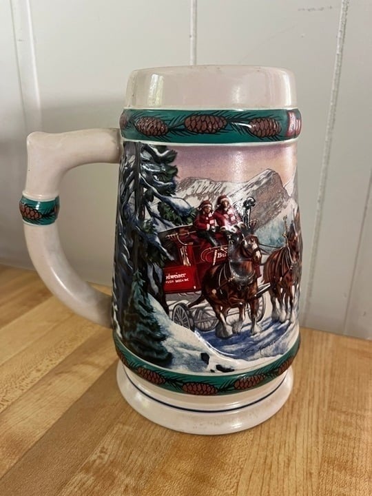 Budweiser 1993 Special Delivery Holiday Stein