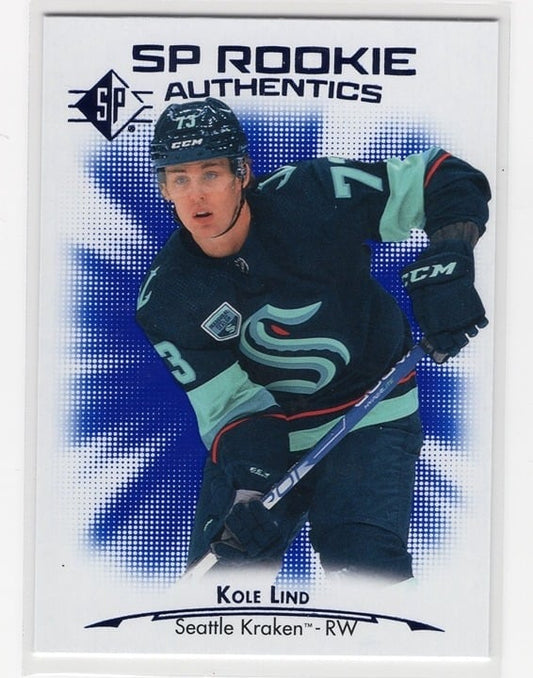 Kole Lind 2021-22 Upper Deck SP Rookie Authentics #105