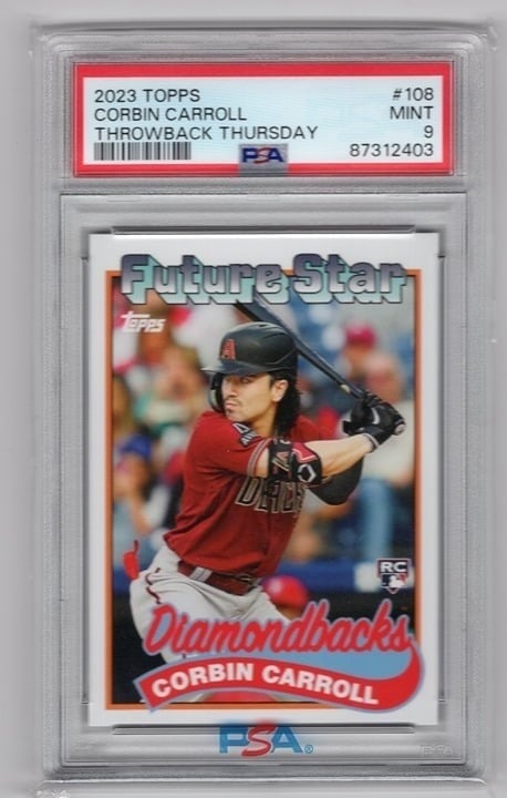 Corbin Carroll 2023 Topps Throwback Thursday PSA 9 #108