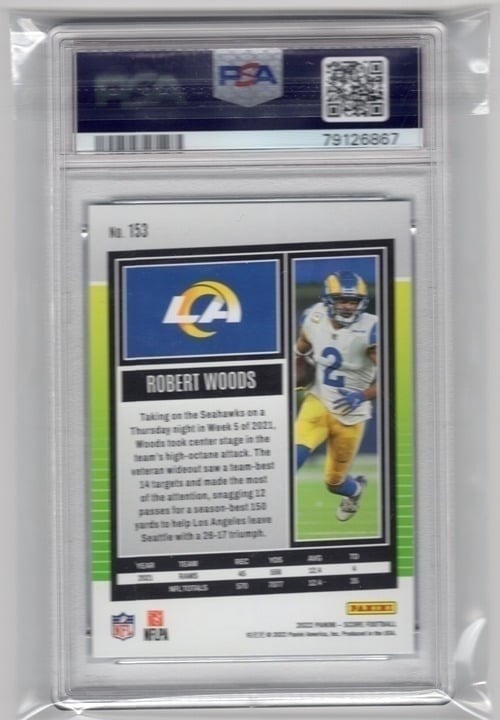Robert Woods 2022 Score Stars PSA 8 #153