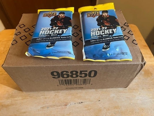 2021-22 Series 1 Upper Deck Hockey 18 pack Case - Young Guns!