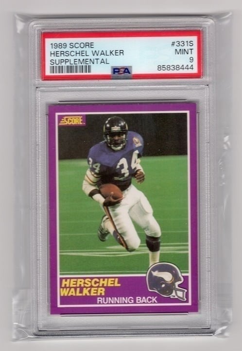 Herschel Walker 1989 Score Supplemental PSA 9 #331S