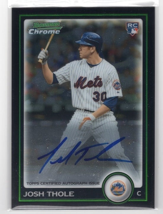 Josh Thole 2010 Topps Bowman Chrome Autograph Rookie Card #219