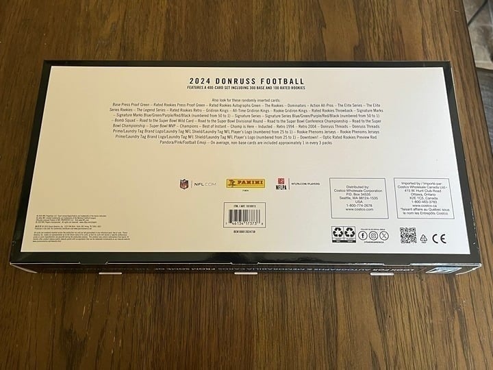 2024 Panini Donruss Costco Exclusive NFL Box Large Downtown Guaranteed - Sealed