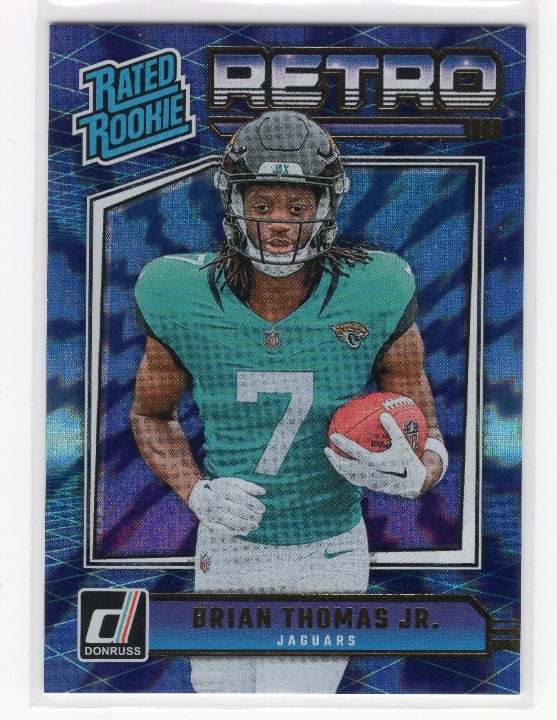 Brian Thomas Jr 2024 Panini Donruss Football Rated Rookie Retro RC #17