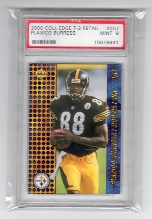 Plaxico Burress 2000 College Edge Rookie Card PSA 9 #207