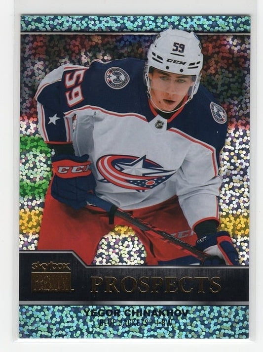 Yegor Chinakhov 2021-22 Skybox Metal Universe Prospects Sapphire #PP-11