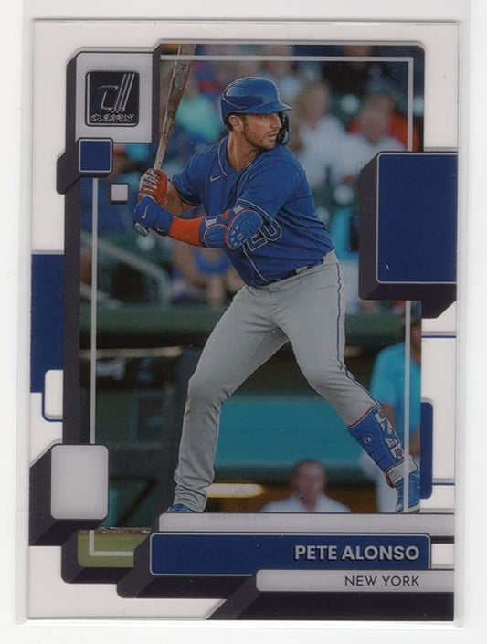 Pete Alonso 2022 Panini Chronicles Clearly Donruss Baseball #41