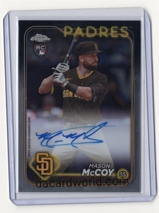 Mason McCoy 2024 Topps Chrome Rookie Auto #RA-MCC